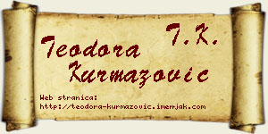 Teodora Kurmazović vizit kartica